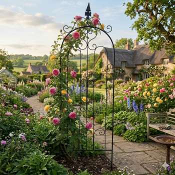 Wunderschönes Gerades Rankgitter Madrid aus Metall